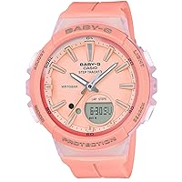 Casio Baby G Pink Dial Polyurethane Strap Ladies Watch BGS-100-4A