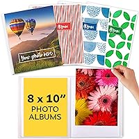 8x10 Photo Album Book - 8x10 Photo Album - Photo Album 8x10 - (Set of 4) - Photo Album 8x10 Pockets - 8x10 Album - Photo Albums for 8x10 Photos - 8x10 Photo Book - Picture Albums 8x10