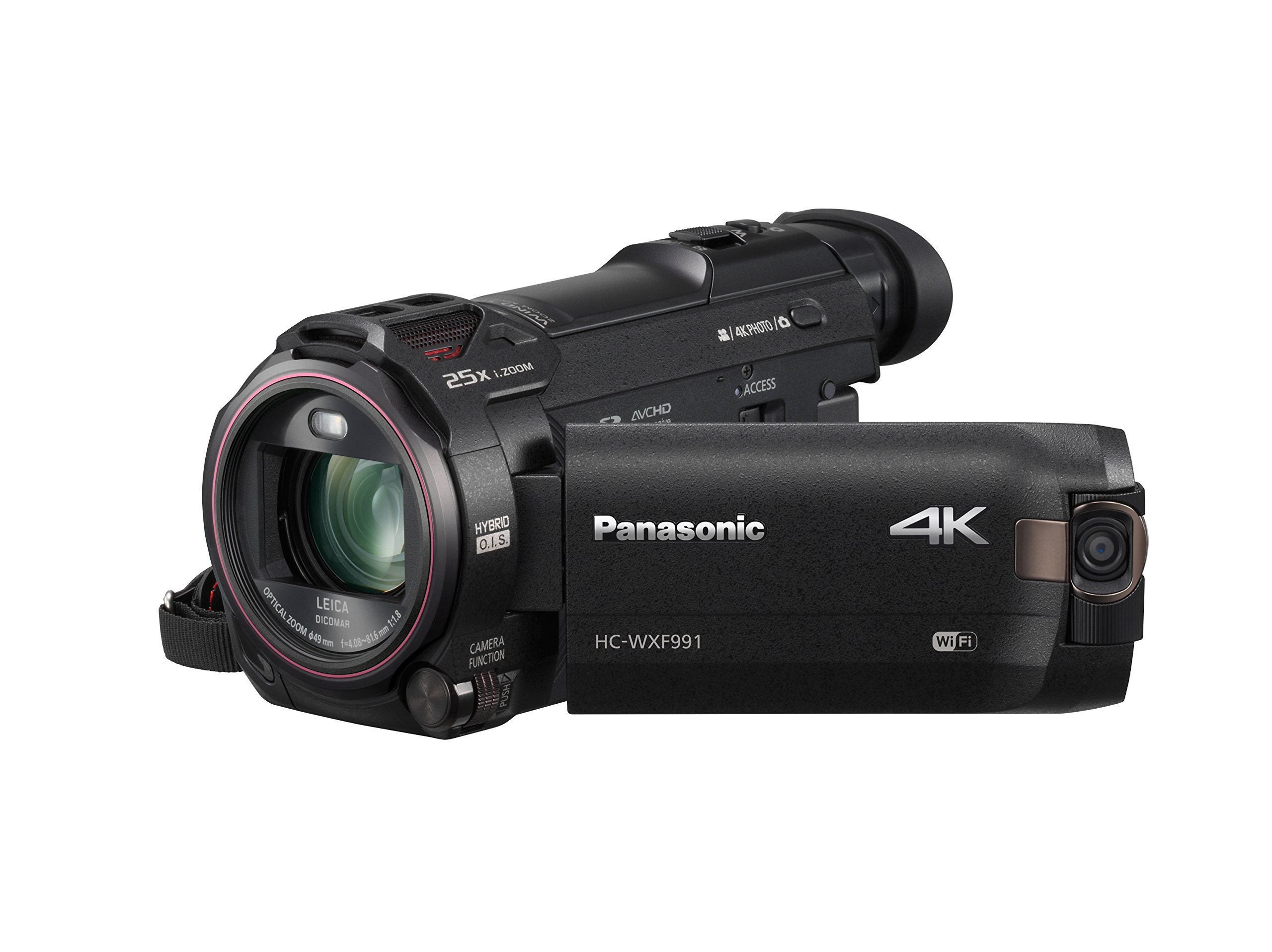 Panasonic 4K Cinema-Like Video Camera Camcorder HC-WXF991K, 20X Leica DICOMAR Lens, 1/2.3