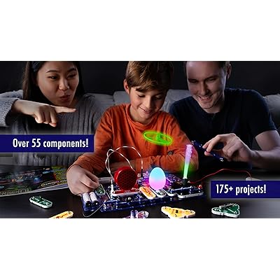 Snap Circuits LIGHT Electronics Exploration Kit, Over 175 Exciting STEM  Projects, Full Color Project Manual