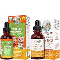 USDA Organic Cocomelon Toddler Vitamin C Liquid Drops & Vitamin D3 + K2 Spray for Toddlers Bundle by MaryRuth's | Immune Support for Kids | Calcium Absorption | Strong Bones | Vegan | Non-GMO