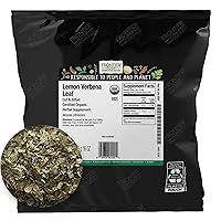 Frontier Co-op Organic Cut & Sifted Lemon Verbena Leaf 1lb - Loose Leaf Lemon Verbena Tea - Cafe, Restaurant Supply - Resealable Wholesale Bulk Bag