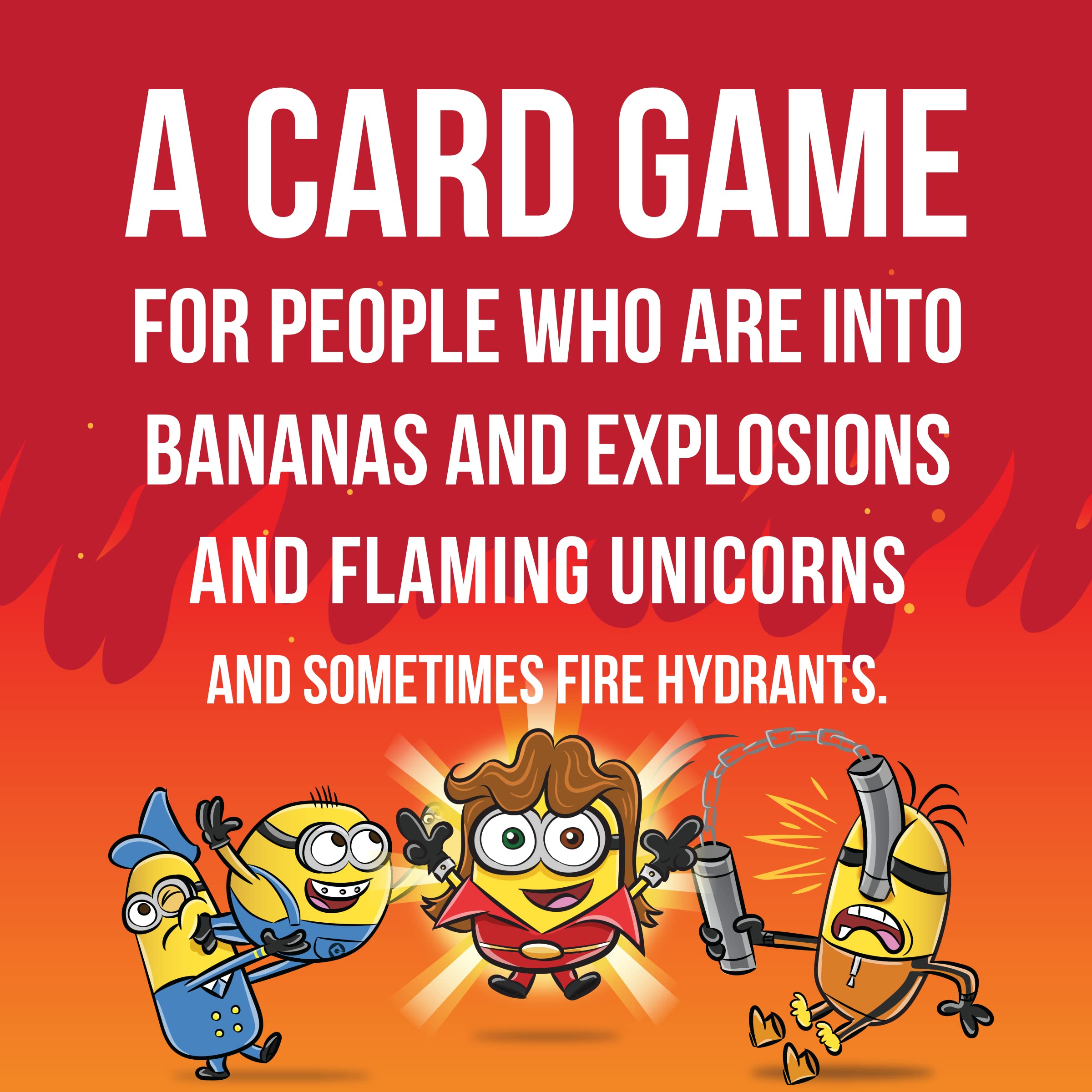 Exploding Minions by Exploding Kittens - A Russian Roulette Card Game, Easy Family-Friendly Party Games - for Kids, Teens & Adults - 2-5 Players