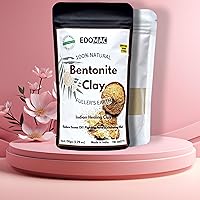 Organic Bentonite Clay Powder: Your go-to for healthy and radiant skin - 100% Natural Indian healing clay powder facial mask for detoxify and cleansing & oil control (5.29 oz)