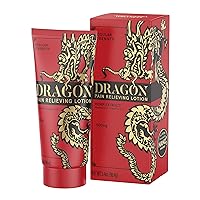 Dragon Pain Relieving Lotion 3.4oz Regular Strength - Muscle and Joint Discomfort Relief – Quick Absorb, Natural Ingredients - for Back, Elbows, Feet, Hands, HIPS, Legs and Neck
