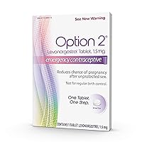 Option 2, Compare to Plan B | Emergency Contraceptive | Morning After Pill, 1 Tablet