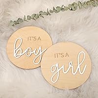 1pcs It's a Girl Wooden Sign - Boho Gender Reveal Decoration, Acrylic Boy or Girl Pregnancy Announcement, He or She Photography Prop, Baby Shower Gifts, Gift for New Mom（It's a Girl ）