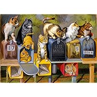 Ravensburger Cat's Got Mail Large Format 300 Piece Jigsaw Puzzle for Adults – Every Piece is Unique, Softclick Technology Means Pieces Fit Together Perfectly