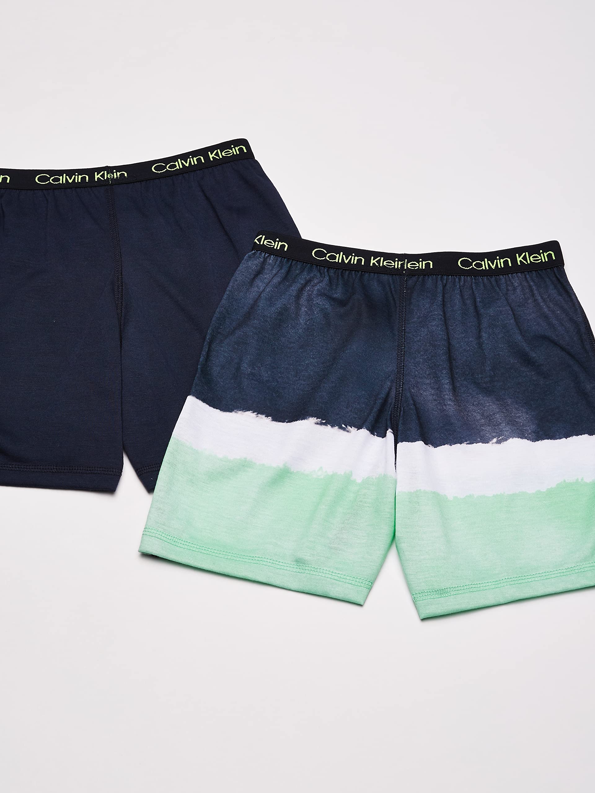 Calvin Klein Boys' Little Lounge Pajama Shorts, 2 Pack