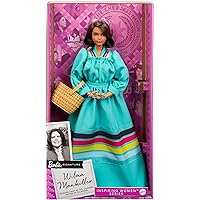Barbie Inspiring Women Doll, Wilma Mankiller Collectible in Blue Dress, First Female Principal Chief of The Cherokee Nation