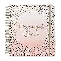 18 Month Day Large Planner, 2024-2025, Daily, Weekly & Monthly, January - June, Organized Chaos - Appointment Book with 3 Sticker Sheets