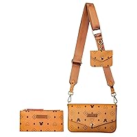 Small Crossbody Bags for Women | 3-Piece Set | Trendy Drawstring Shoulder Bag | Luxury Leather Handbag Purses for Ladies