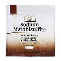 20 lb Sodium Metabisulfite Food Grade/Photo Grade 98.6+% Purity White Granular Solid Crystals