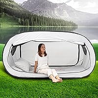 VINGVO Pop up Privacy Tent, Indoor Tent for Adults, Portable Privacy Pop Bed Tent, Collapsible Breathable Double Door Indoor Use Bed Canopy for Home Outdoor Sleeping