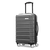 Samsonite Omni 2 Hardside Expandable Luggage with Spinner Wheels, Solid Charcoal, Carry-On 19-Inch