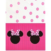 Minnie Mouse Stripes & Polka Dots Waterproof Tablecover Party Decoration (54