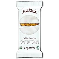 Justin's Nut Butter Organic Peanut Cups, White Chocolate 1.4 oz