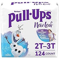 Pull-Ups New Leaf Boys' Disney Frozen Potty Training Pants, 2T-3T (16-34 lbs), 124 Ct (4 Packs of 31), Packaging May Vary