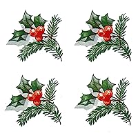 Pine Holly Berry 5656 Waterslide Ceramic Decals by The Sheet (Select Size) (D 192 pcs 3/4