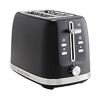 West Bend Toaster 2 Slice Extra-Wide and Deep Slots with 3 Functions and 7 Shade Settings Manual Lift Lever and Auto-Shut Off, 750-Watts, Black