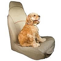 Kurgo Co-Pilot Bucket Seat Cover for Dogs, Dog Front Seat Cover, Pet Seat Protector, Car Seat Cover for Pets, Full Coverage, Black, Hampton Sand, and Heather Grey