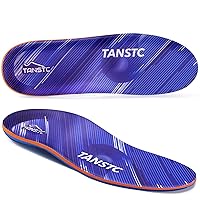 Professional Plantar Fasciitis Insoles Men [Optimal UNDERFOOT Support] Foot Pain Relief Inserts Orthotic Insoles Pronation Insoles Work Insoles for Standing All Day, Metatarsalgia Insoles, Blue, M