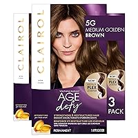 Age Defy Permanent Hair Dye, 5G Medium Golden Brown Hair Color, Pack of 3