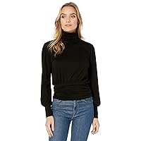 AG Adriano Goldschmied Women's Rejina Knit Draped Backless Longsleeve Top