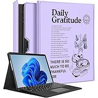 for Microsoft Surface Pro 9 Case 13 Inch 2022 for Women Cute Girls Folio Cover Girly Purple Design Protection Compatible with Type Cover Keyboard for Windows Surface Pro 9 Case 13