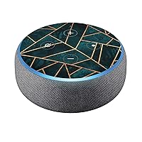 Head Case Designs Officially Licensed Elisabeth Fredriksson Deep Teal Stone Sparkles Vinyl Sticker Skin Decal Cover Compatible with Amazon Echo Dot (3rd Gen)