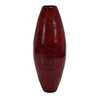 Poly-Stone Lacquer Vase, 34 by 14-Inch