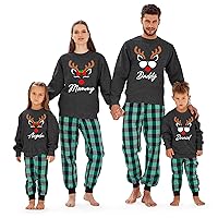 TEEAMORE Matching Family Christmas Reindeer Rudolph Sweatshirt
