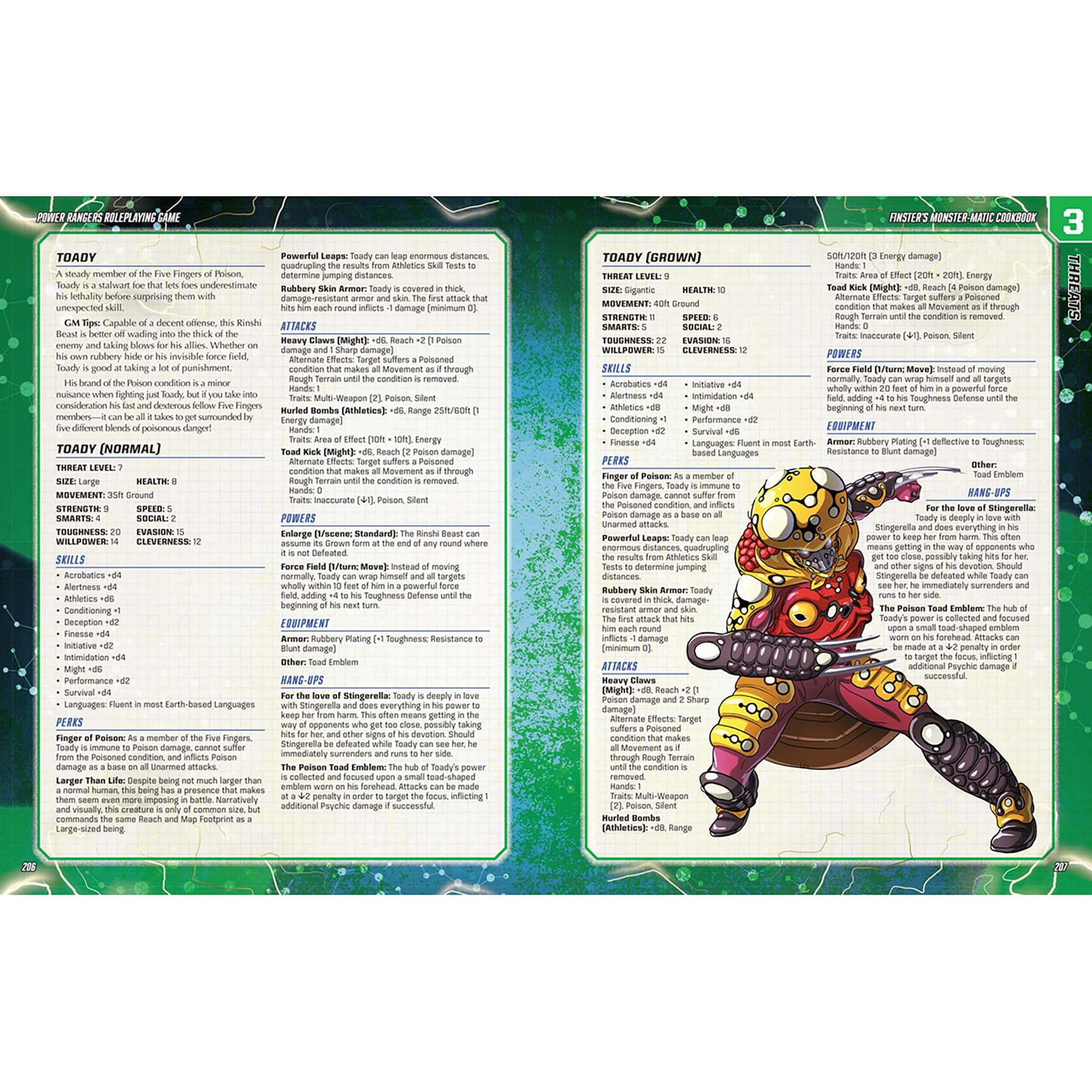 Renegade Game Studios: Power Rangers RPG Finster’s Monster-Matic Cookbook Sourcebook - Hardcover Book, Roleplaying Game, Create 100+ Threats, Ages 14+