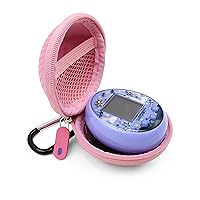 CASEMATIX Pink Carry Case Compatible with Tamagotchi On Virtual Interactive Pet Game, Includes Compact Case Only