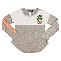 Kids' Long-Sleeve Colorblock top with Screen Front & Sleeve