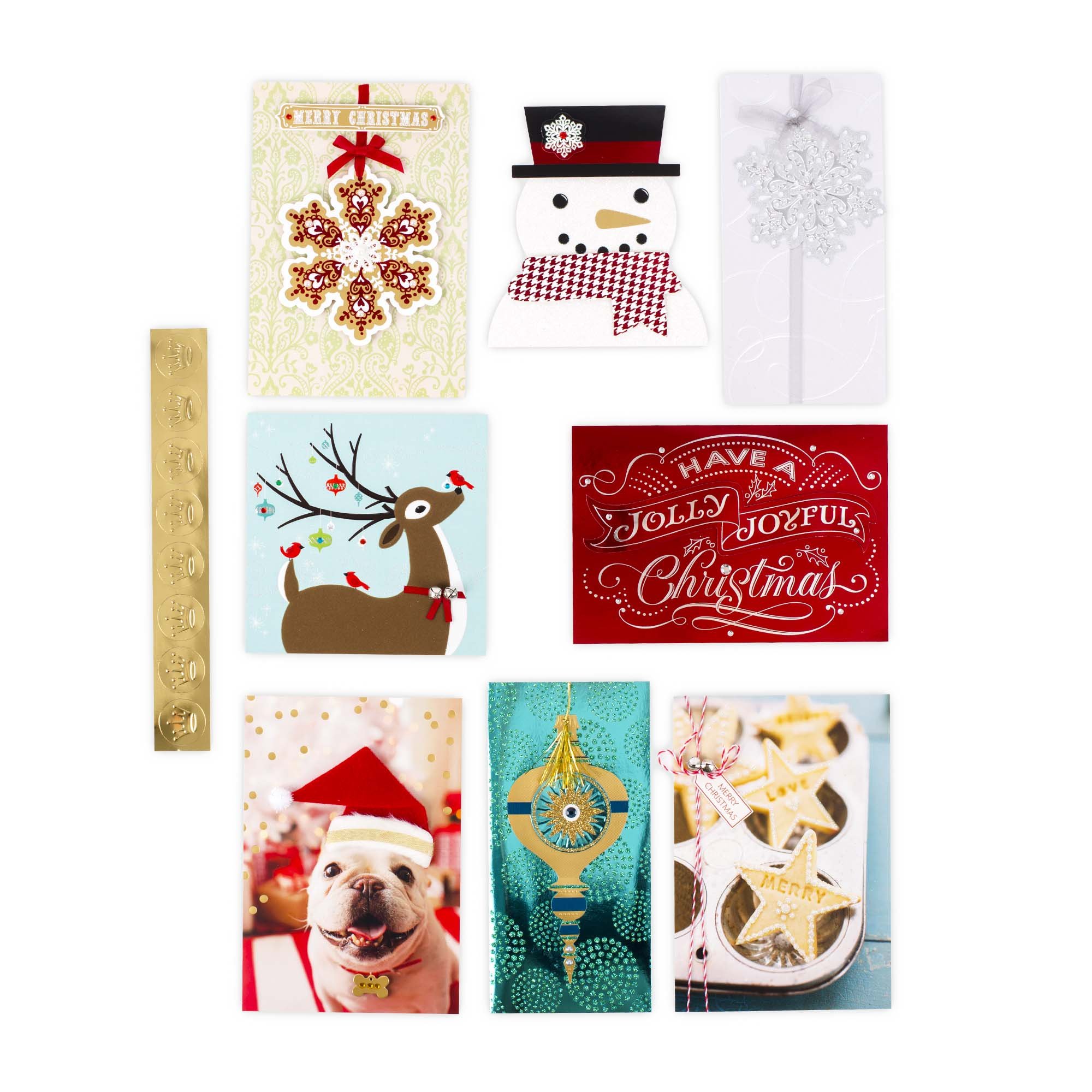 Hallmark Assorted Boxed Christmas Cards Set (Pack of 24 Handmade Holiday Cards with Envelopes)