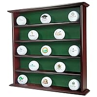 Mahogany Golf Ball Display Cabinet - Displays up to 25 Golf Balls