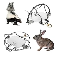 Live Animal Traps - Pack of 2 Small Medium Animal Hunting Trap for Cat Raccoon Rabbit Skunk Possum Coyote Fox (7 inches - 2 packs)