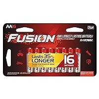 RAY-815-16LTFUSK-Fusion AA Alkaline Batteries- 16-Pack