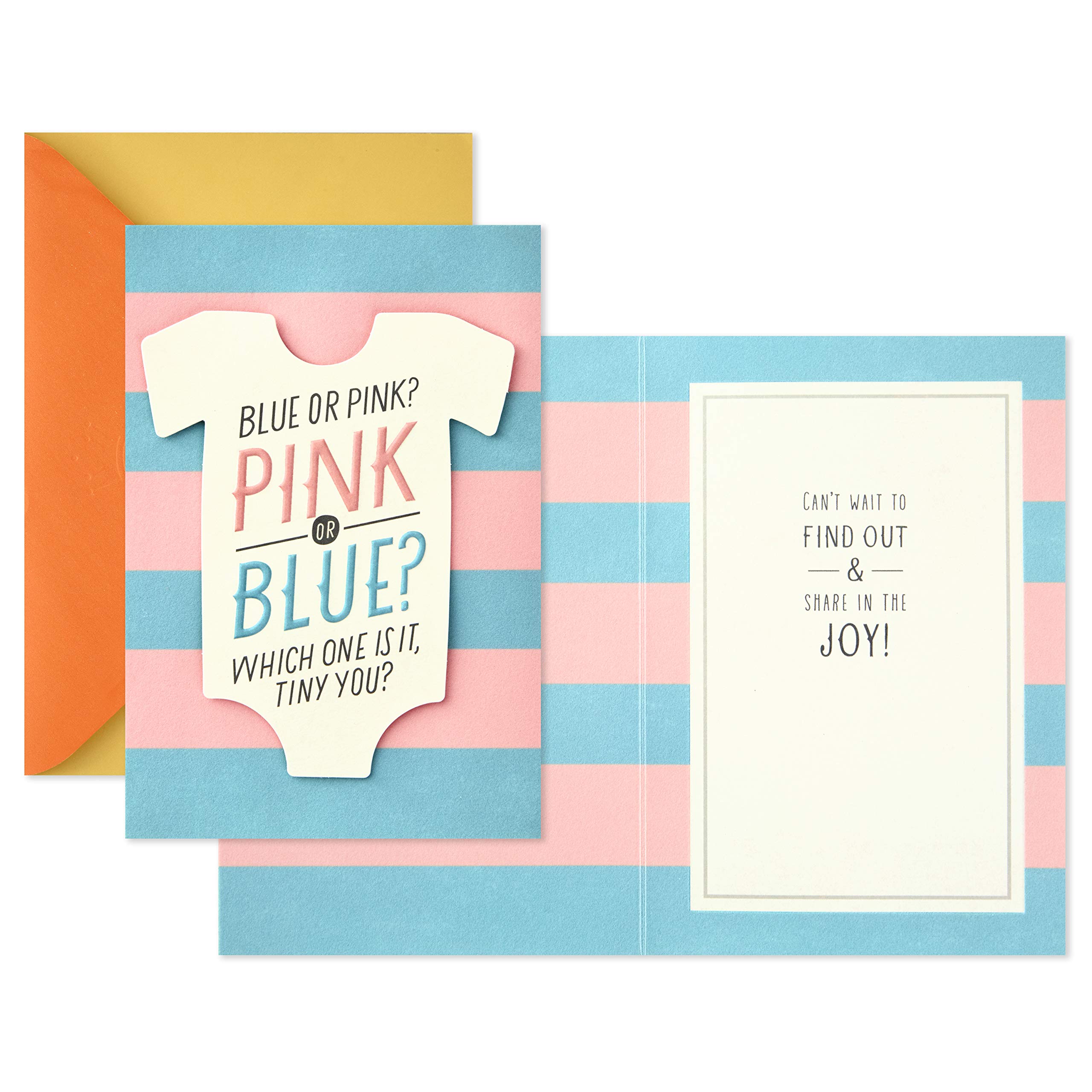 Hallmark Baby Shower Card or Gender Reveal Card (Pink or Blue)