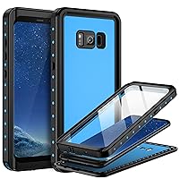 BEASTEK Galaxy S8 Plus Waterproof Case, NRE Series Shockproof Dustproof Underwater IP68 with Built-in Screen Protector Anti-Scratch Protective Cover, for Samsung Galaxy S8 Plus (6.2'') (Blue)