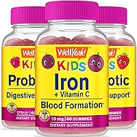 Probiotics 2B Kids + Iron + Vitamin C Kids, Gummies Bundle - Great Tasting, Vitamin Supplement, Gluten Free, GMO Free, Chewable Gummy