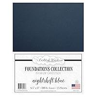 Cardstock Warehouse Foundations Nightshift Blue Navy - 8.5 x 11