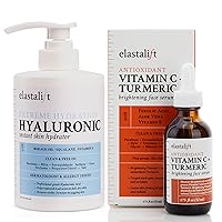Hyaluronic Acid Hydrating Body Lotion + Vitamin C Brightening Face Serum Set