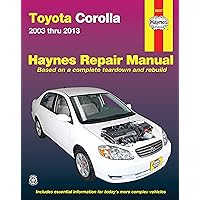 Toyota Corolla 2003 thru 2019 (Haynes Repair Manual)