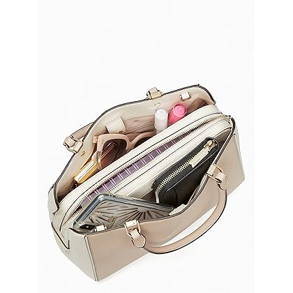 Kate Spade Leila Medium Triple Compartment Satchel Crossbody Bag Purse Handbag