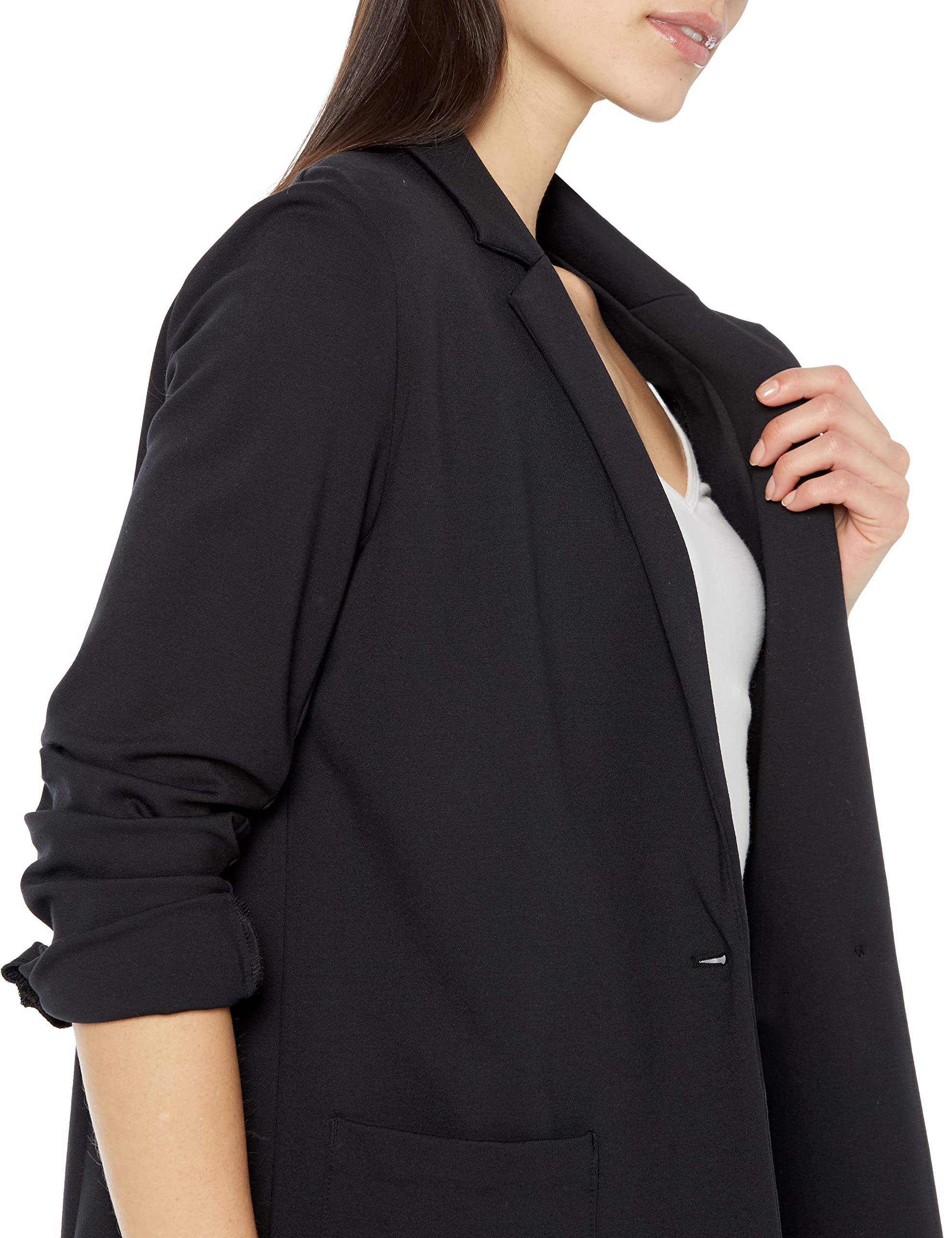 Amazon Essentials Women's Relaxed-Fit Soft Ponte Blazer