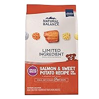 Natural Balance Limited Ingredient Small Breed Adult Grain-Free Dry Dog Food, Salmon & Sweet Potato Recipe, 12 Pound (Pack of 1), Salmon & Sweet Potato (New Formula)