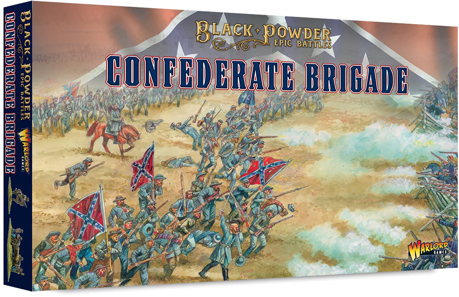 Warlord Black Powder Epic Battles American Civil War Confederate Brigade Military Table Top Wargaming Plastic Model Kit 312414002