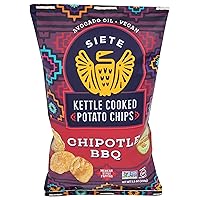 Siete Family Foods Chipotle BBQ Potato Chips, 5.5 oz Bag